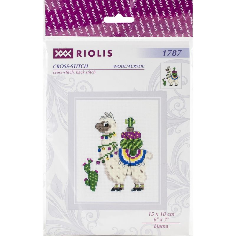 RIOLIS Counted Cross Stitch Kit 6"X7"-Llama (10 Count)