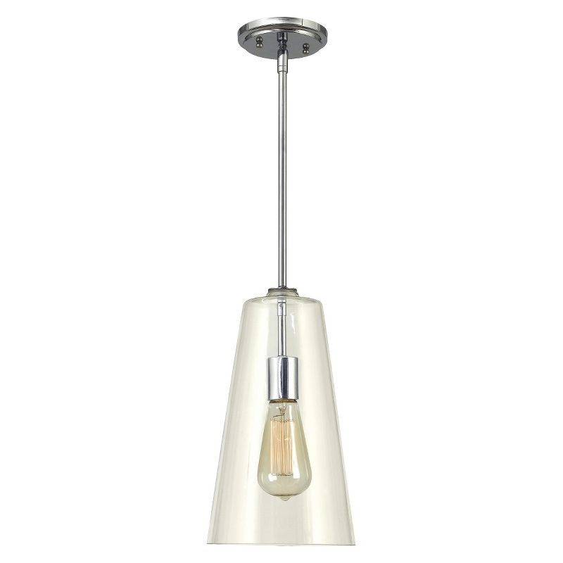Kenroy Home Chrome Finish Boda 1 Light Pendant