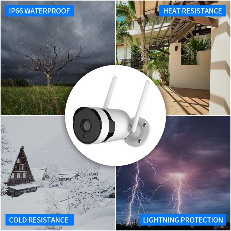 Security Camera System 4CH 5MP HD NVR Kit CCTV Two Way Audio AI Face Detect Outdoor Video Surveillance IP Camera Set