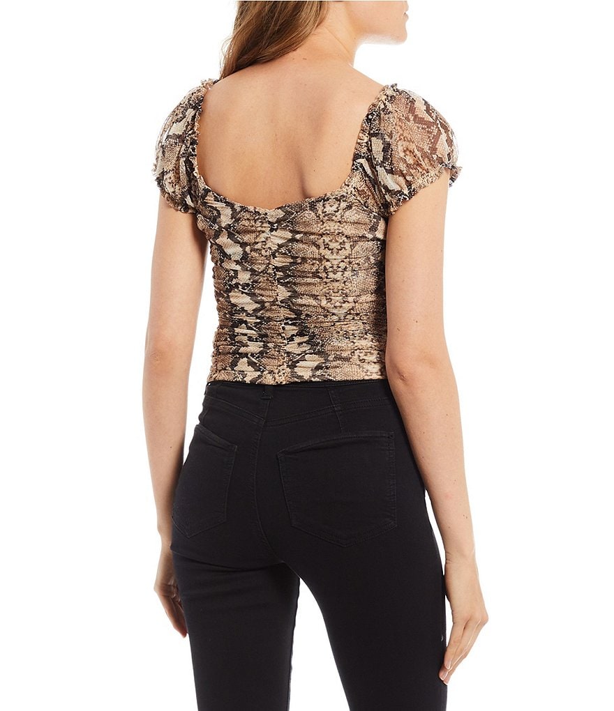 Love & Piece Sleeveless Tie-Die Peplum Hanky Hem Top