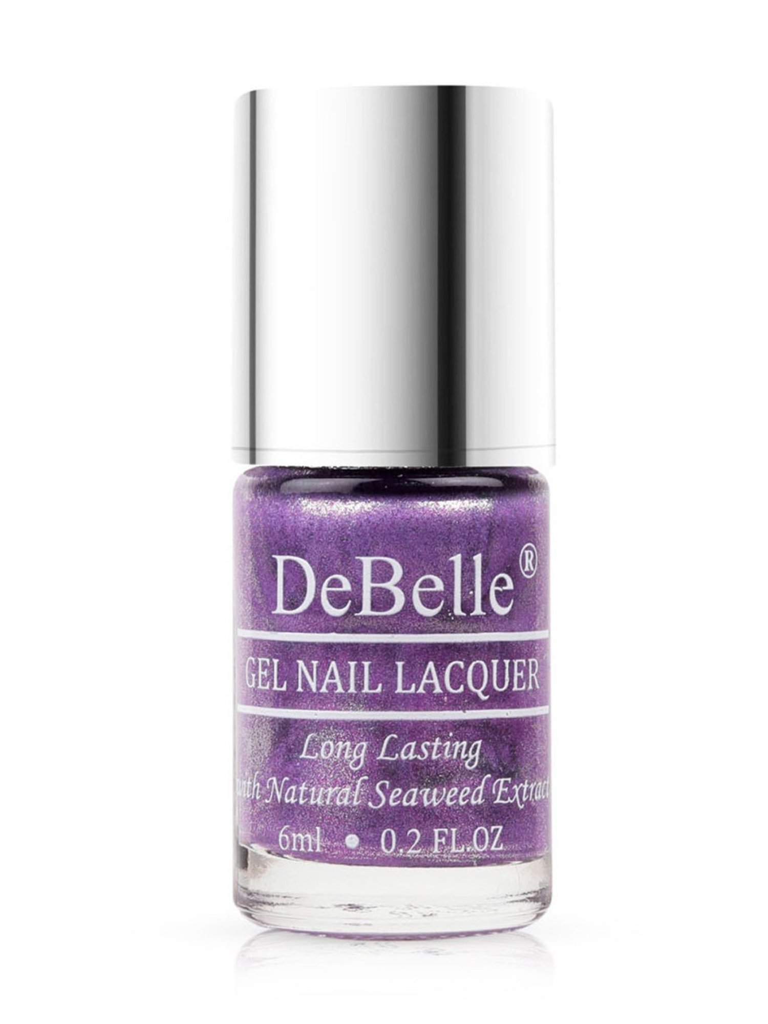 DeBelle Gel Nail Lacquer Hello Hannaah (Light Purple with Gold Micro Shimmer) - 6 ml