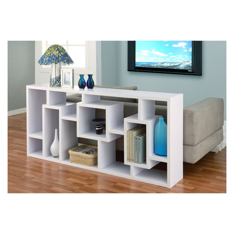 71" Heather 16 Shelf Bookcase White - miBasics