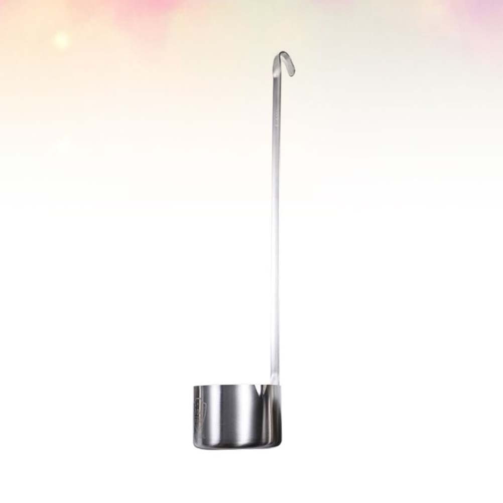 1pc Stainless Steel Chinese Style Hanging Wine Spoon Measure Spoons of Soy Sauce (Silver Wine Dipper 500g)
