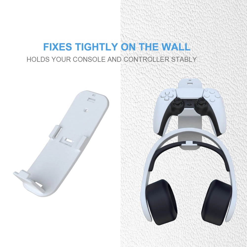 Headphone Holder Bracket Wall-Mounted Game Controller Gamepad Hanging Display Rack, Dask Storage Rack, For  PS4 Nintendo Switch