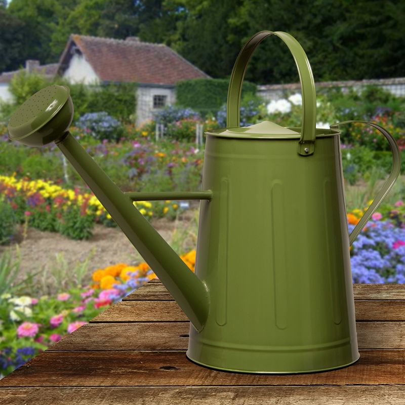 Garden Accents Antique Watering Can Green 17" - National Tree Company