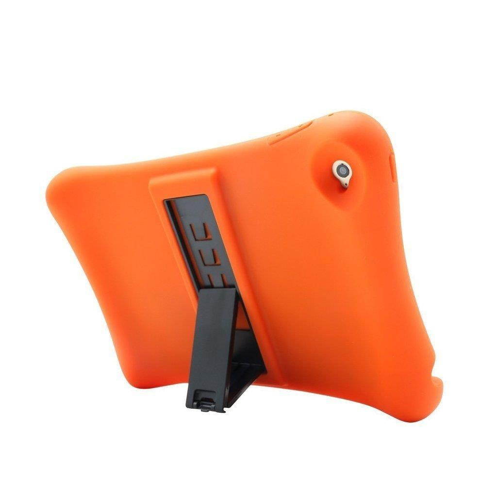 FastSun Kids Safe Shockproof Heavy Duty Rubber Kickstand Case Cover For iPad Pro 9.7" (Orange)