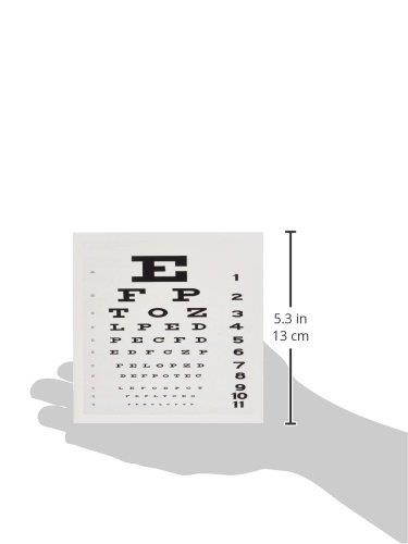 3dRose Set of 12 Greeting Cards, Eye Chart (gc_17146_2)