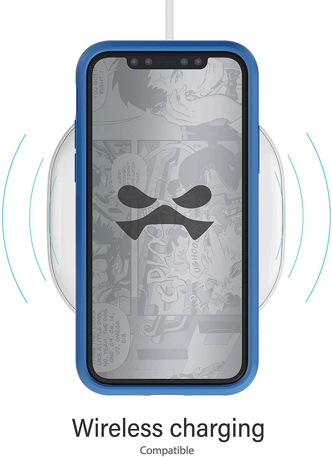 Ghostek Iron Armor Belt Clip iPhone 11 Holster Case with Kickstand and Card Holder Slot Slim Shockproof Design Heavy Duty Protection Wireless Charging Compatible 2019 iPhone 11 (6.1 Inch) - (Blue)