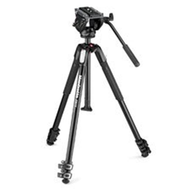 Manfrotto 190X 3 Section Aluminum Tripod, Supports 15.4 lbs, 63" Max Height