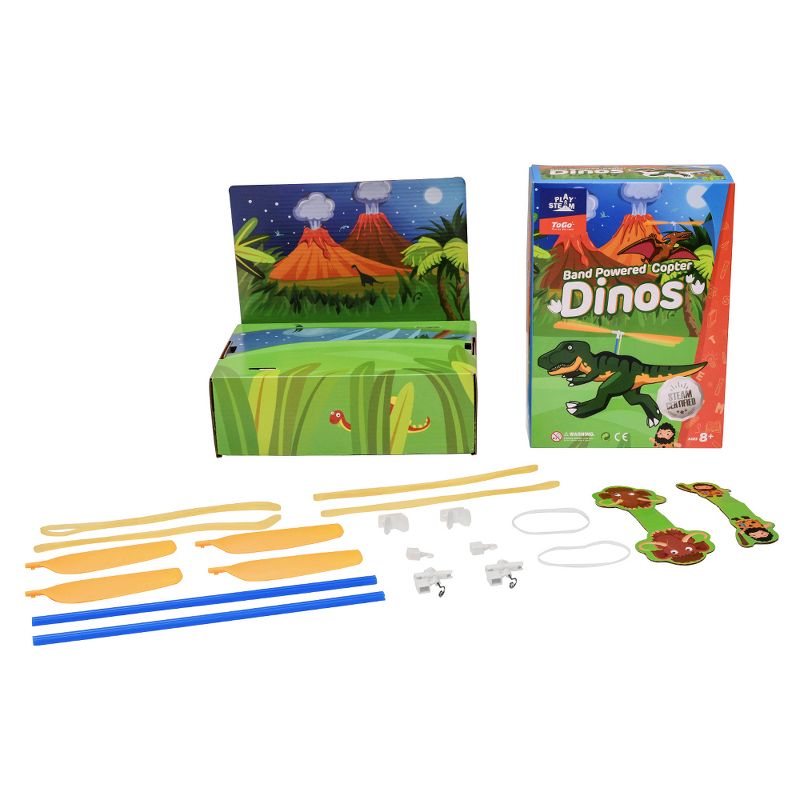 Playsteam Band Powered Copter - Dinos