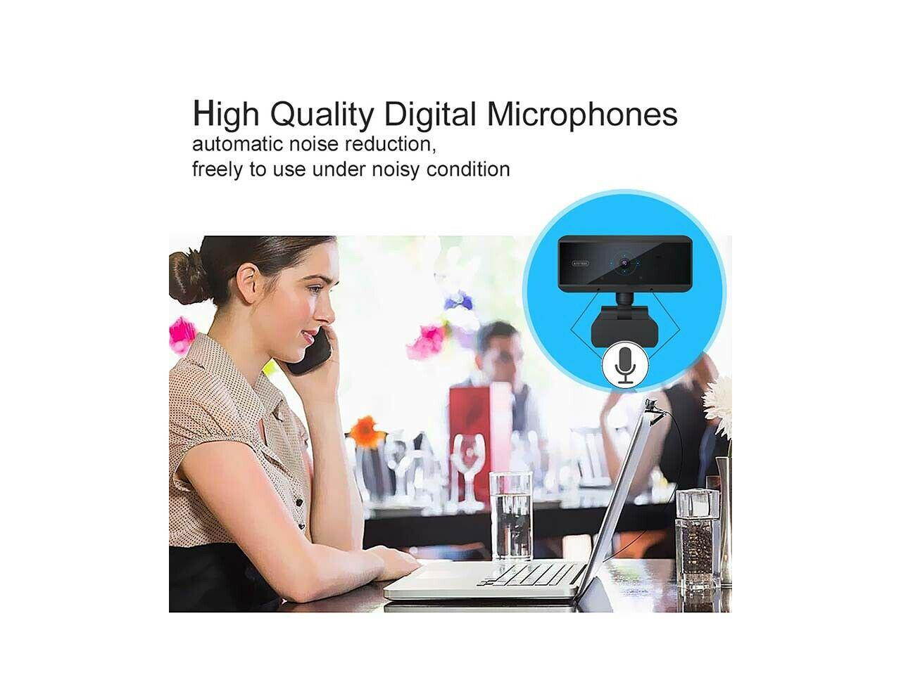 DEALZONE Webcam 1080P HD Pro Streaming Camera for Video Recording for Twitch Youtube