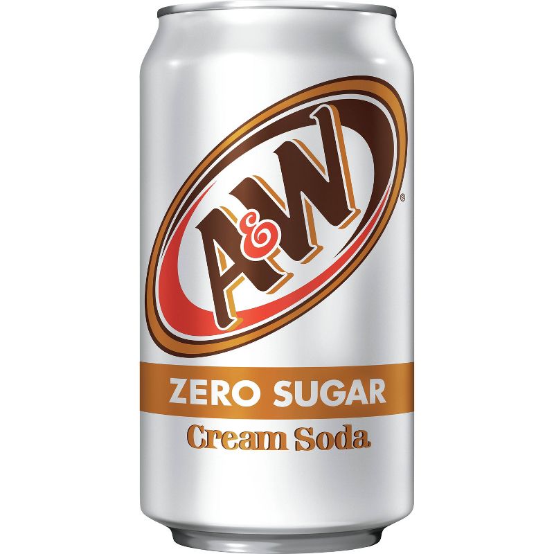 A&W Zero Sugar Cream Soda - 12pk/12 fl oz Cans