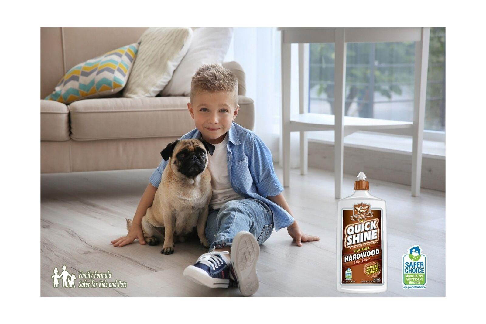 Quick Shine High Traffic Hardwood Floor Luster and Polish, 27 Fl. Oz. 1