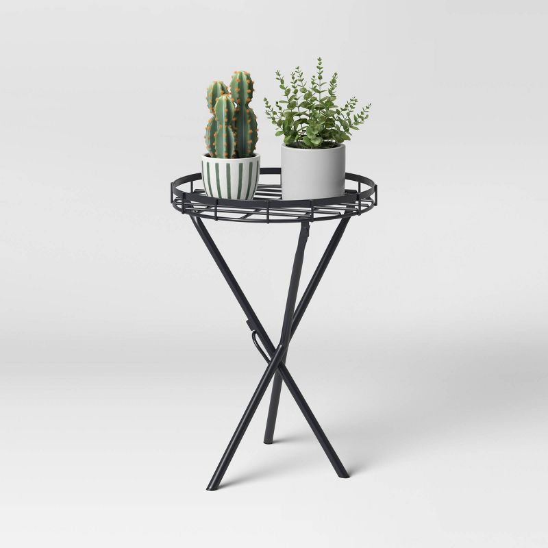 16.5" Iron Plant Stand Black - Threshold™