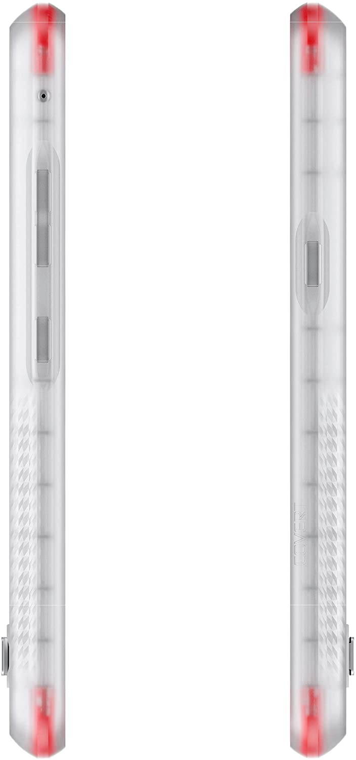 Ghostek Covert LG Velvet Case Clear with Kickstand and Grip Bumper Slim Phone Cover Ultra Thin Shockproof Design Heavy Duty Protection Wireless Charging for 2020 LG Velvet 5G (6.8 Inch) - (Smoke)