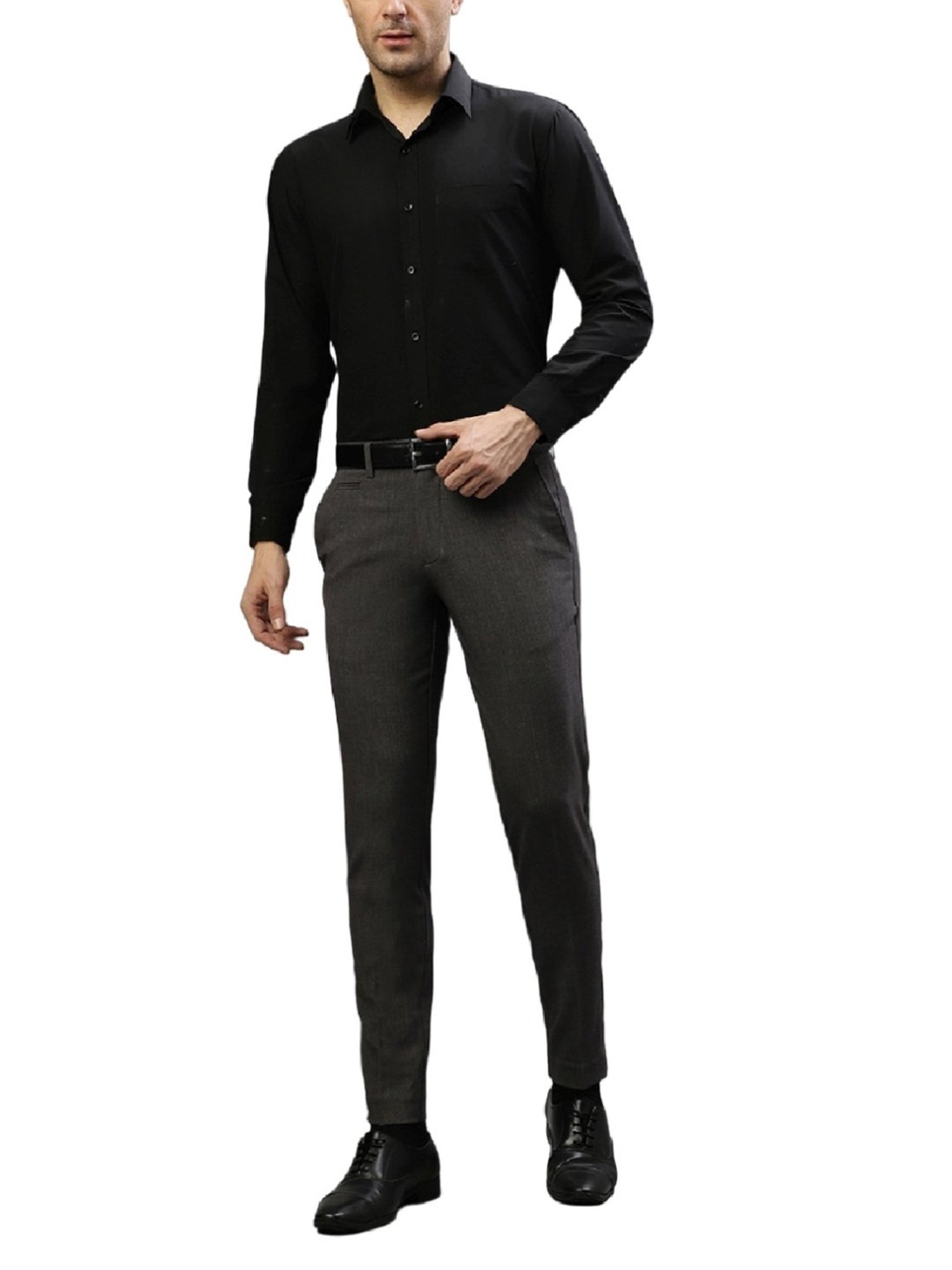 Lindbergh Grey Slim Fit Trousers