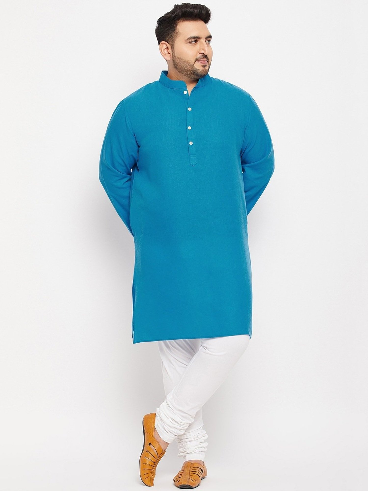 Bigbanana Sky Blue Regular Fit Kurta