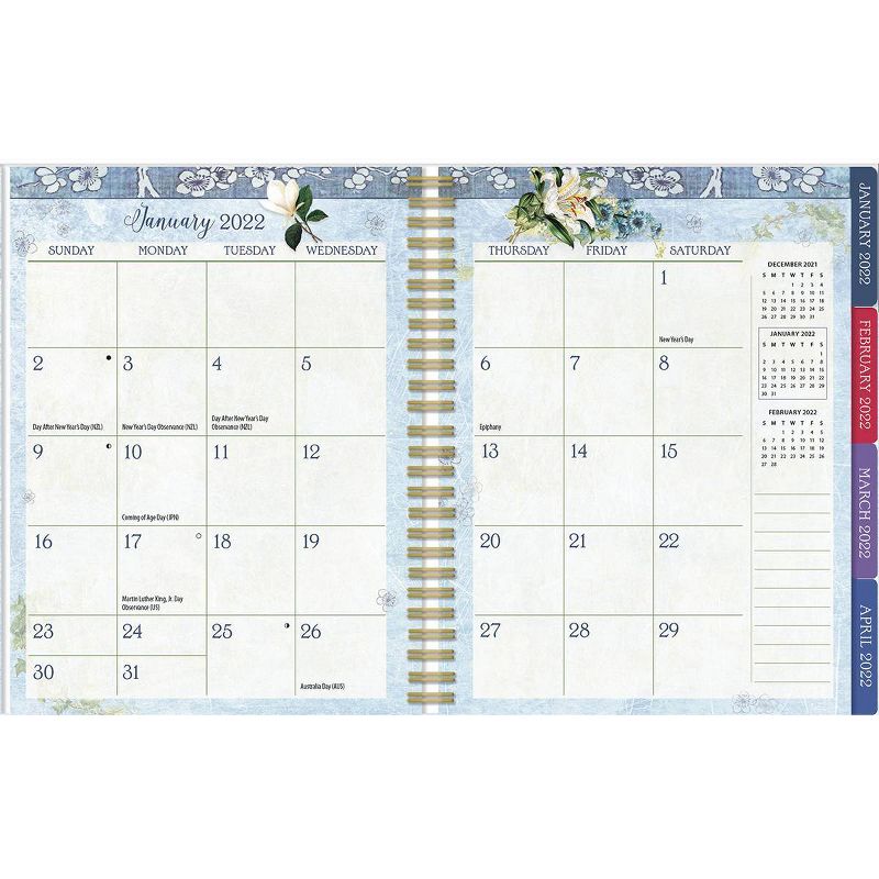 2021-22 17 Month Agenda Planner 9.5" x 11" Botanical Gardens - Wells St. by Lang