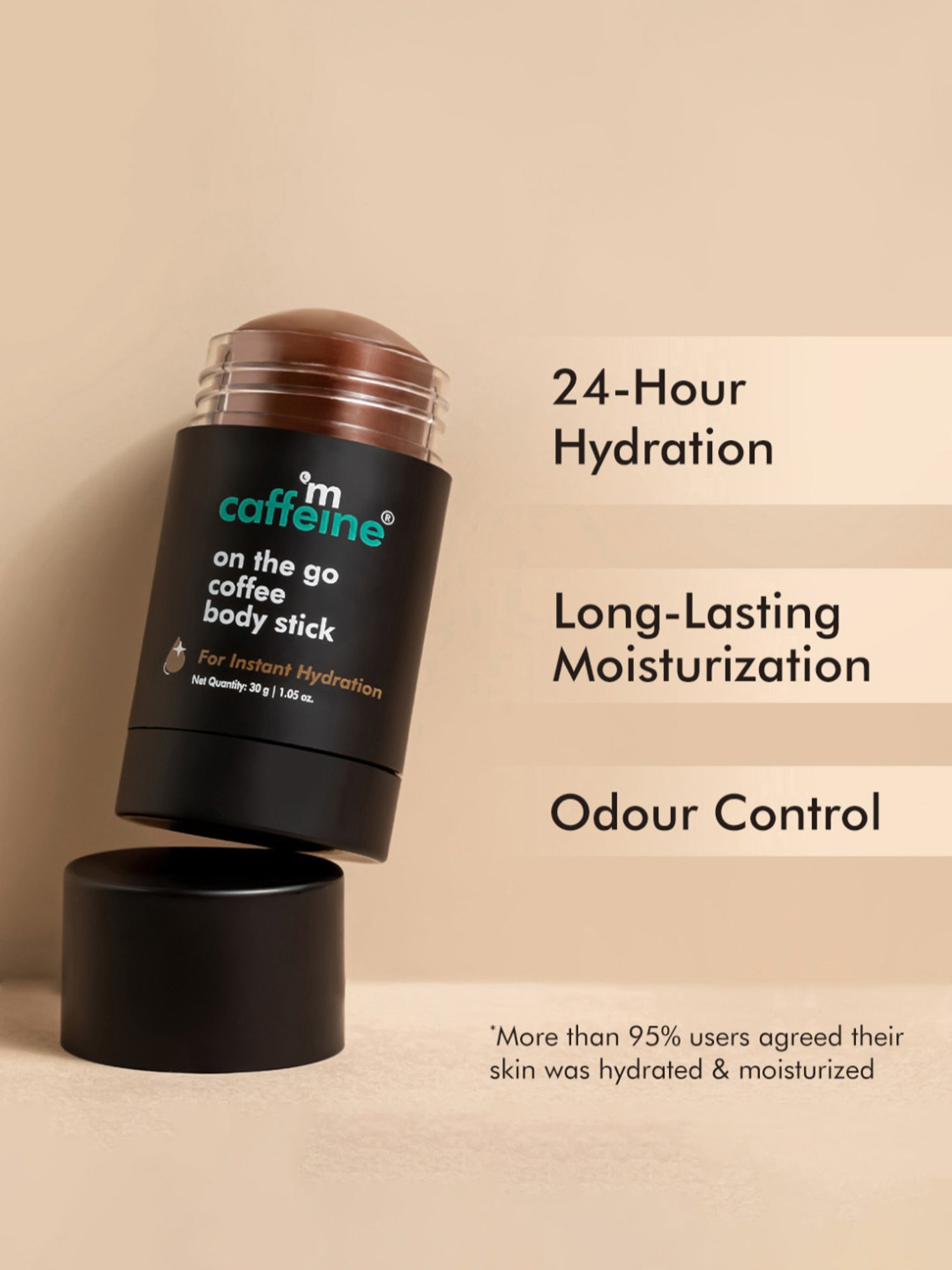 mCaffeine On The Go Coffee Body Stick - 30 gm