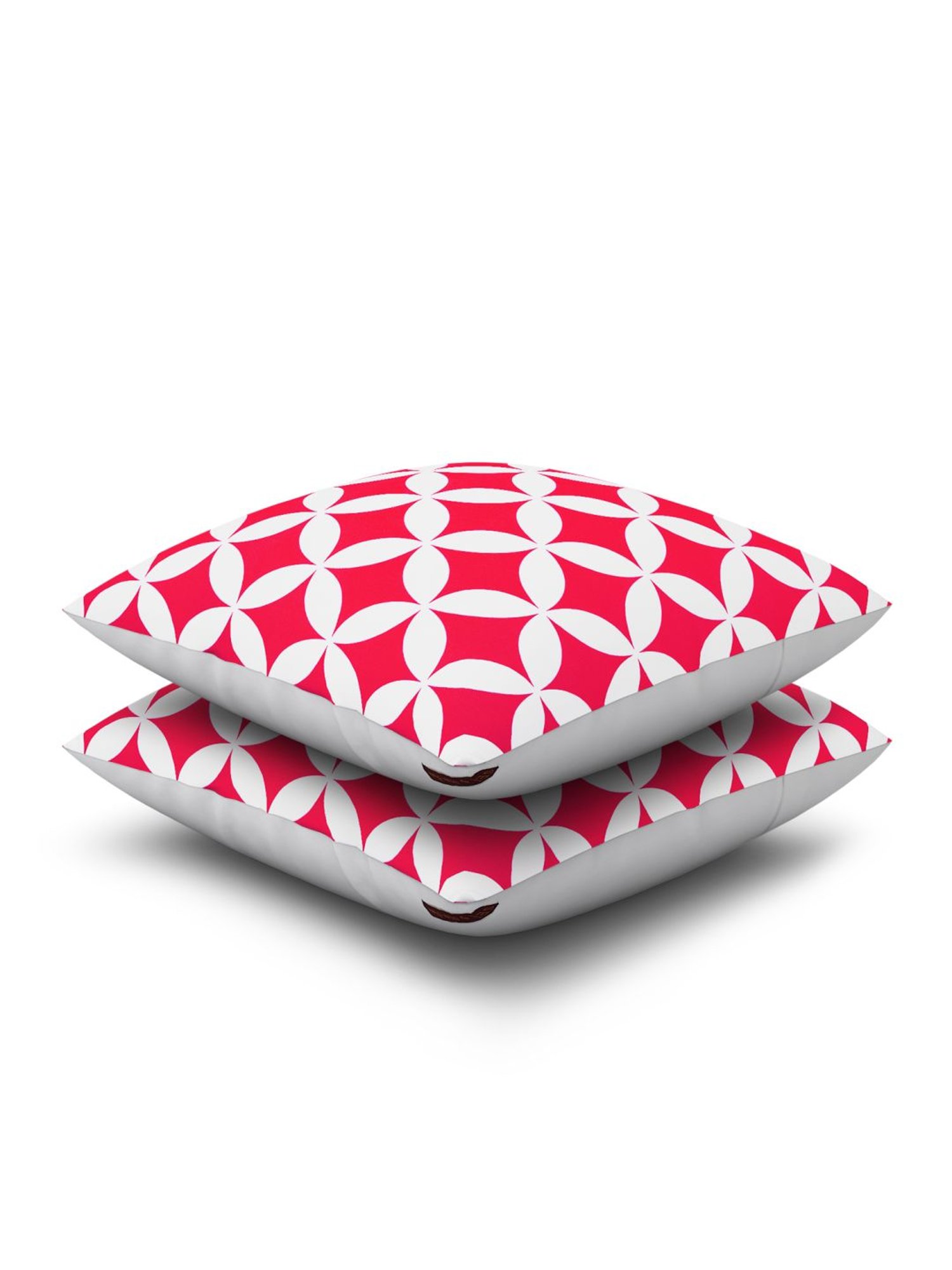 SEJ by Nisha Gupta Pink & White Cushion Covers - Set of 2