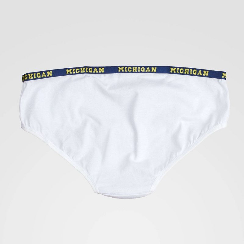 NCAA Michigan Wolverines Boyshorts with Logo Elastic - White M