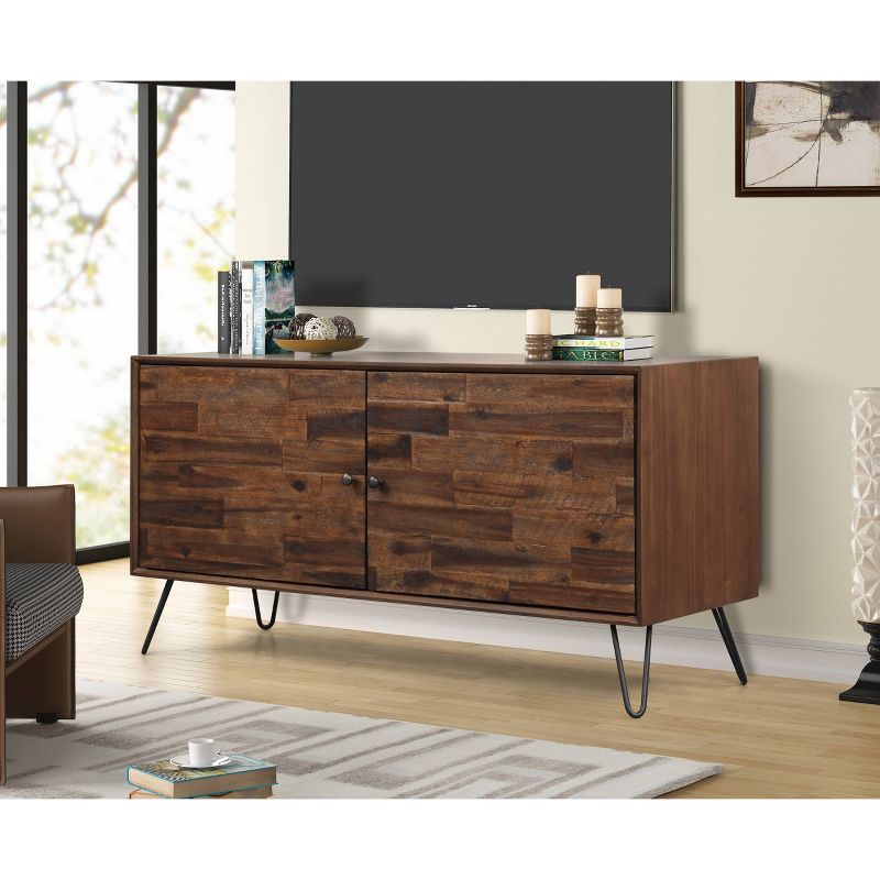 55" Anderson TV Stand Dark Brown - Summerland Home