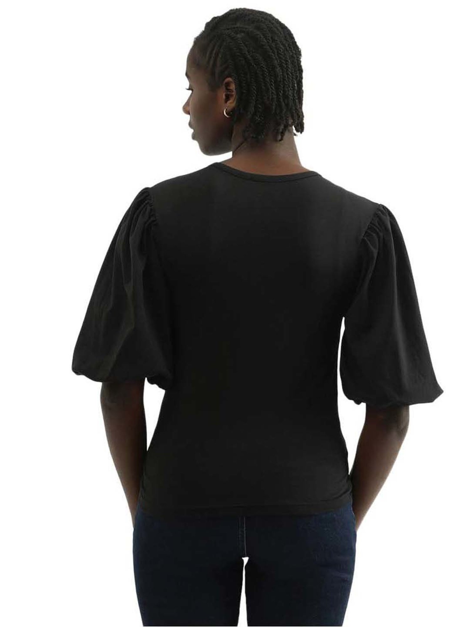 United Colors of Benetton Black Cotton Top