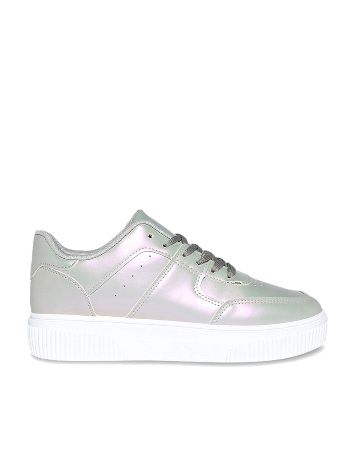 Forever Glam by Pantaloons Women's Silver Casual Sneakers