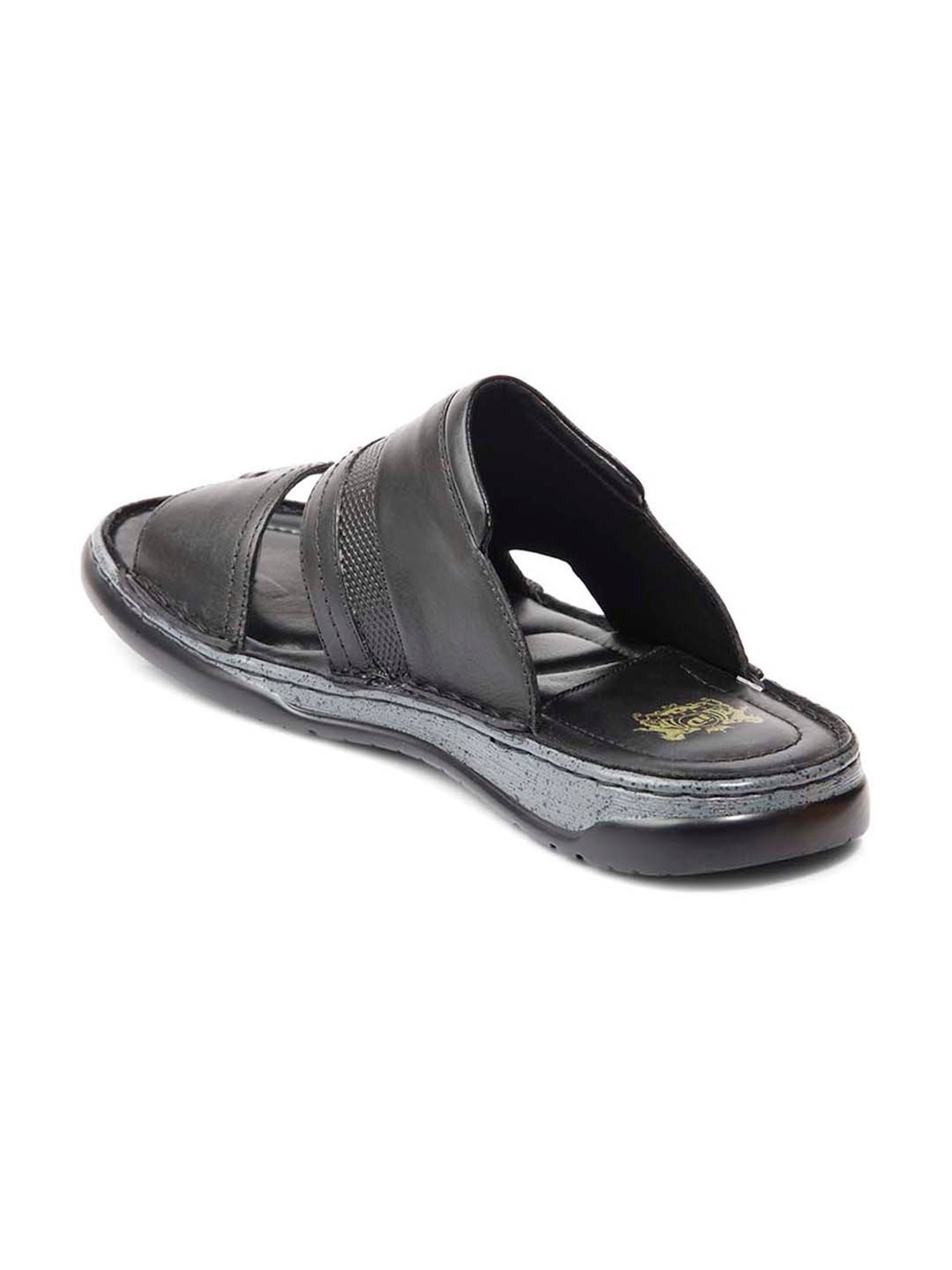ID Men's Black Thong Sandals