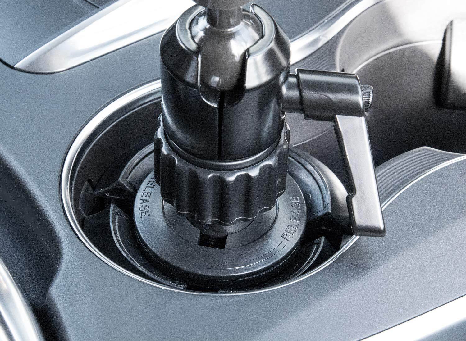 Mount-It! Premium Cup Holder Tablet Mount for Cars - Tablet ELD Mount - Heavy Duty Carbon Fiber Tablet Mount for iPad, Galaxy & Fire Tablets (MI-7321)