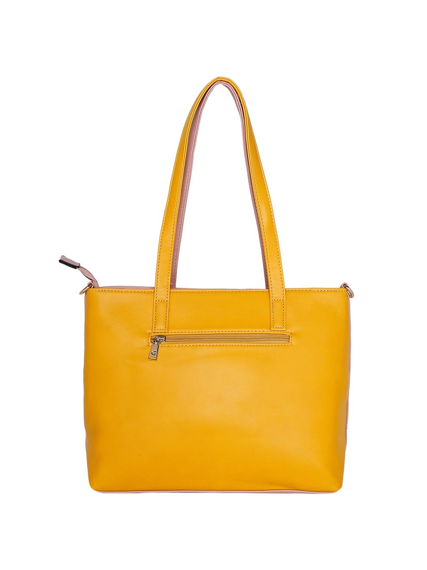 Giordano Baby Pink Solid Medium Shoulder Handbag