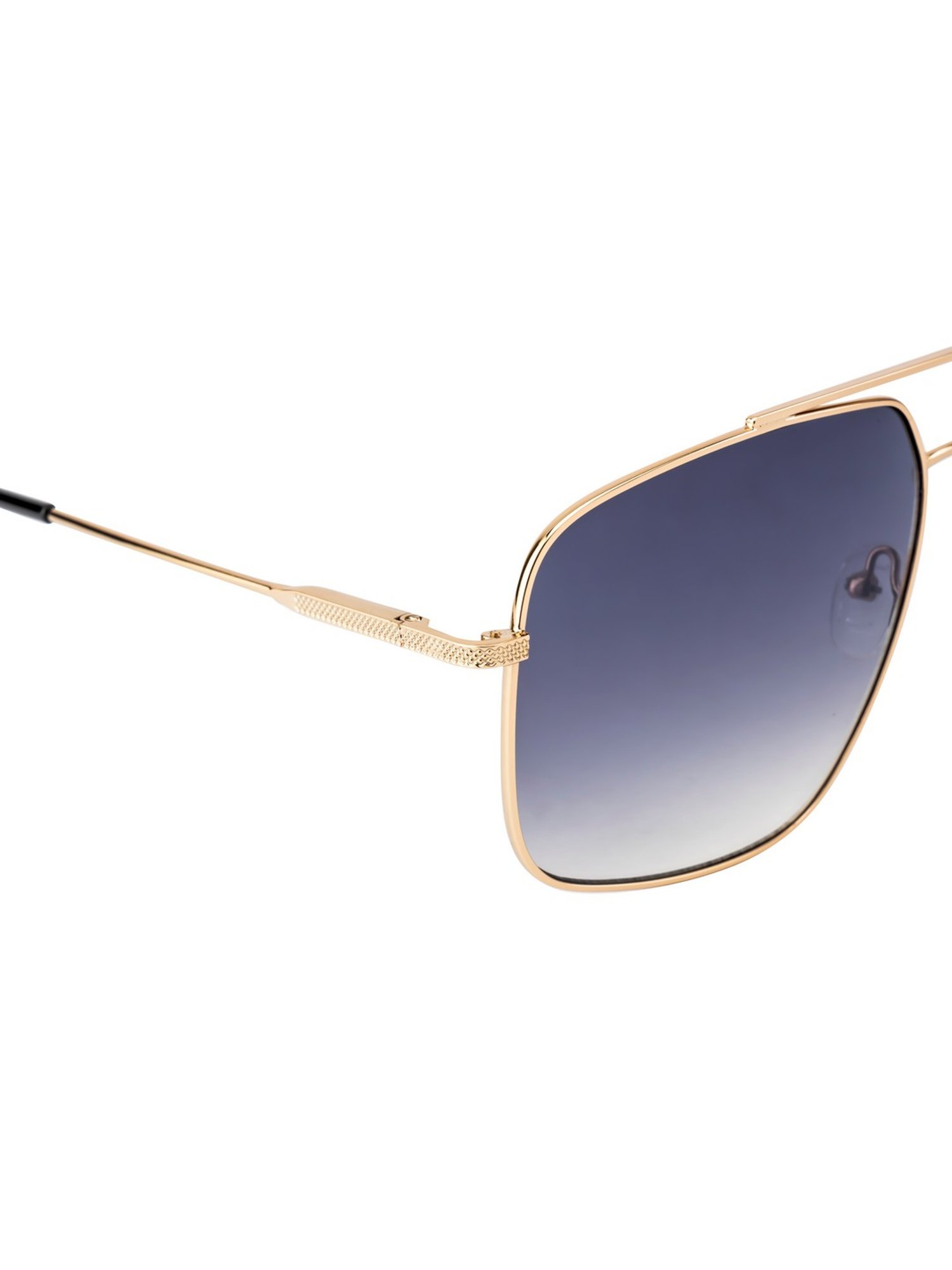 Opium Grey Full Rim Square Sunglasses For Men