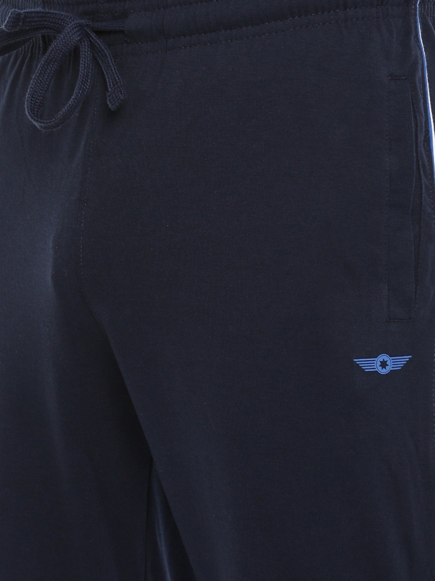 Force NXT Navy Cotton Regular Fit Trackpants