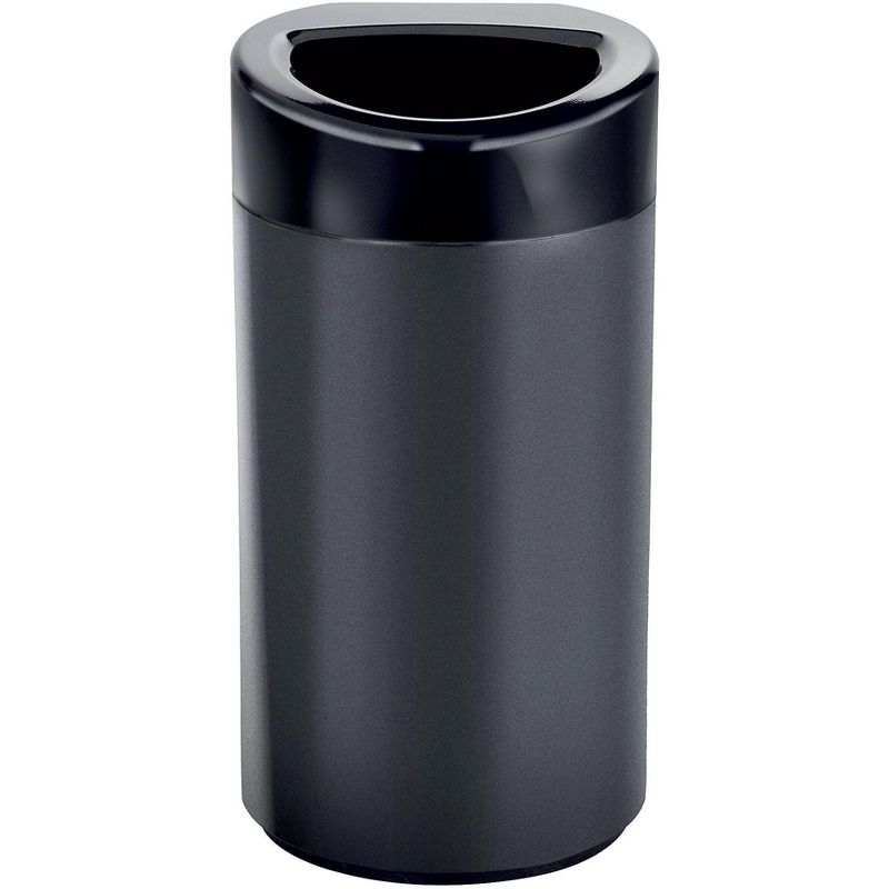 Safco At-Your-Disposal Recycling Center Polyethylene Three 28gal Bins Black 9798BL