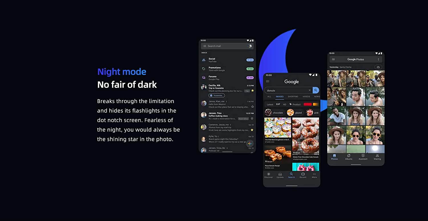 Moviles Libres,DOOGEE X95 Smartphone Libre 2020, 6.52 Pulgadas 19.5:9 HD+ Pantalla 4G Telefonos, 4350mAh, 13MP+2MP+2MP+5MP, Android 10.0 Smartphone, 16GB ROM,128GB SD, Dual SIM Face ID