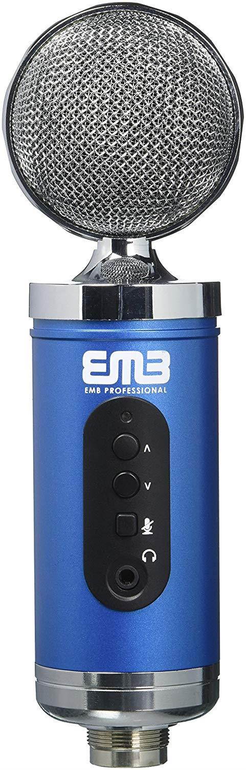 EMB EMC960 Professional High-Performance Multi-Pattern Large Diaphragm Condenser Project Studio Microphone BLUE