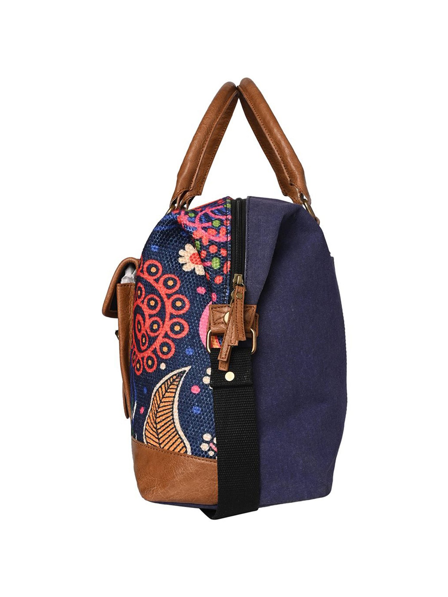 Mona B Oasis Navy Large Duffle Bag