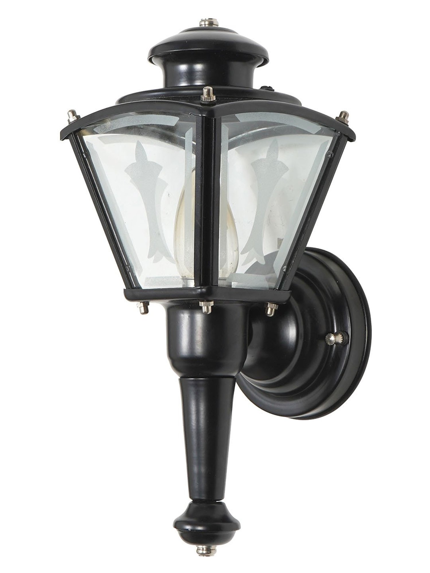 Fos Lighting Carriage Vintage Black Steel Outdoor Wall Light
