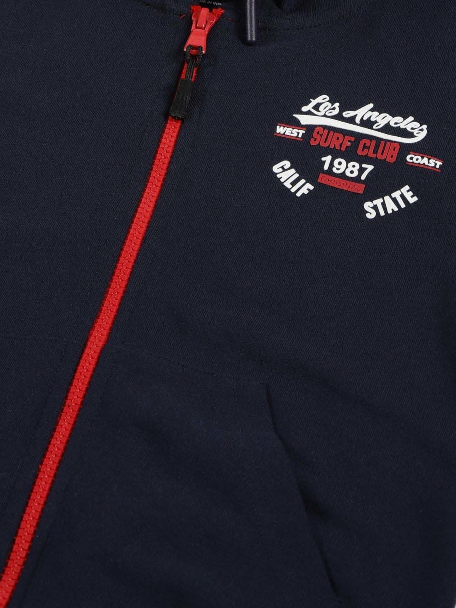 Allen Solly Junior Orange Cotton Regular Fit Full Sleeves Sweatshirt