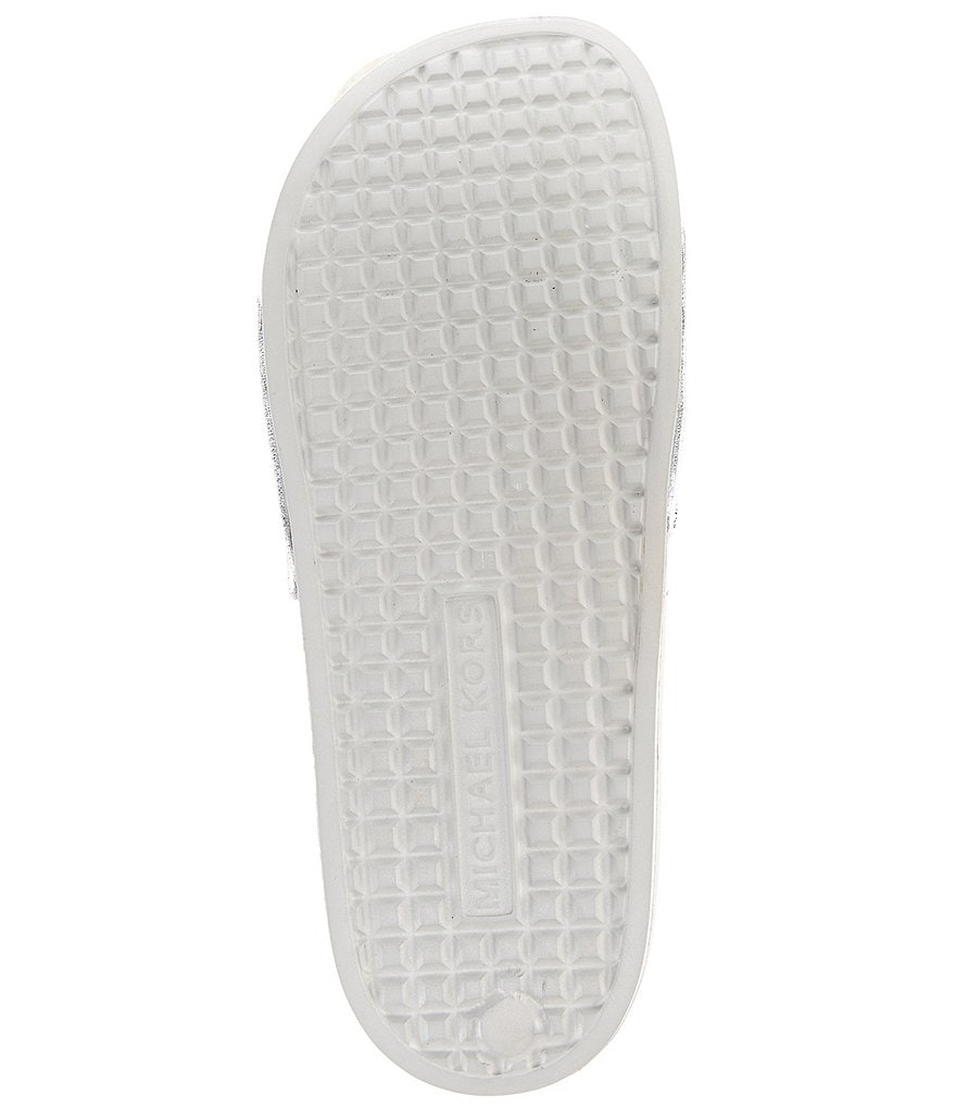 MICHAEL Michael Kors Gilmore Jewel Embellished Glitter Slides