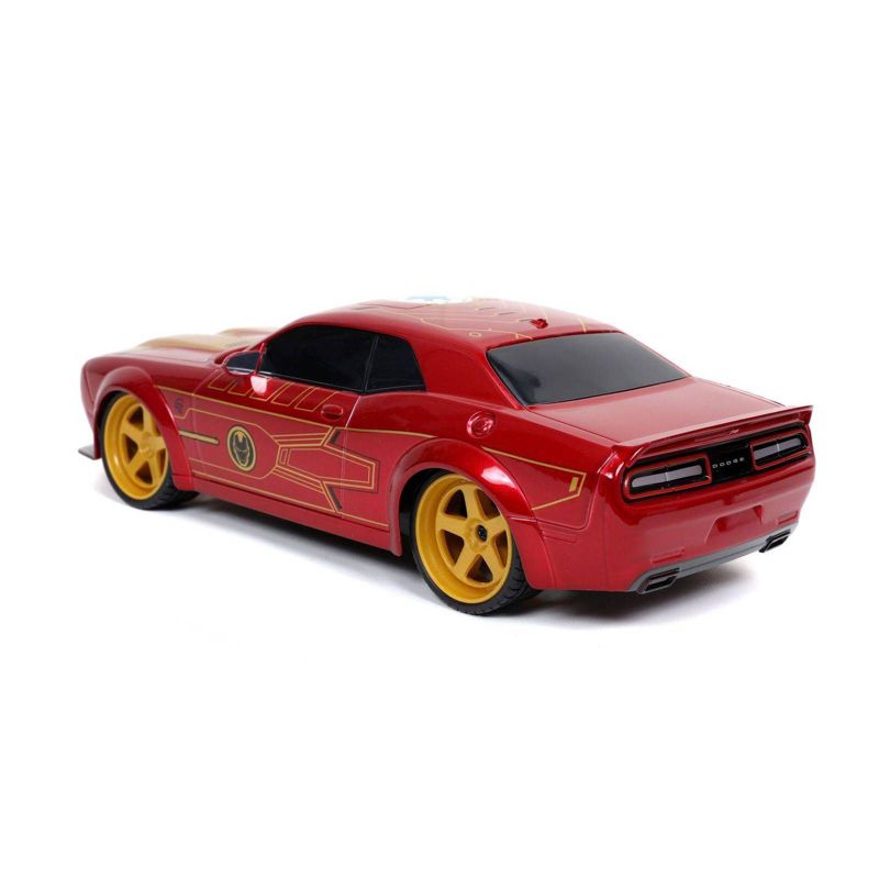 Jada Hollywood Rides R/C 2019 Dodge Challenger Widebody Hellcat Ironman - 1:16 Scale - Red