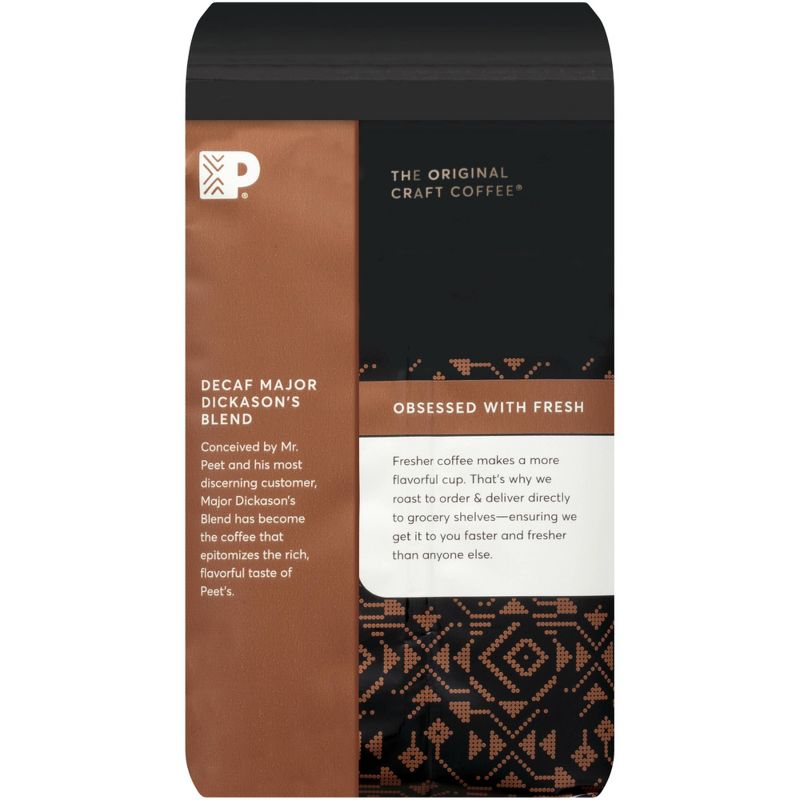 Peet's Decaf Major Dickason's Blend Dark Roast Ground Coffee 10.5oz