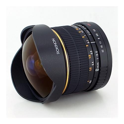 Rokinon FE8MC 8mm f/3.5 Aspherical Fisheye Lens for Canon DSLR Cameras Black