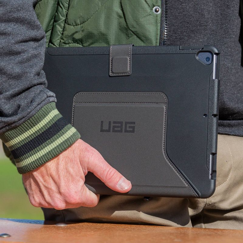 Urban Armor Gear (UAG) Apple iPad (7th/8th Gen) 10.2-inch Scout Case with Folio Cover - Black