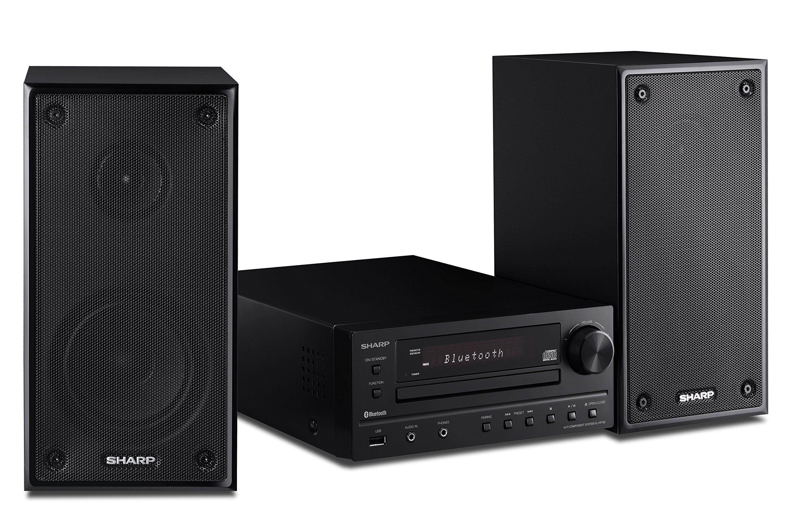 Sharp XLHF102B HI Fi Component MicroSystem with Bluetooth