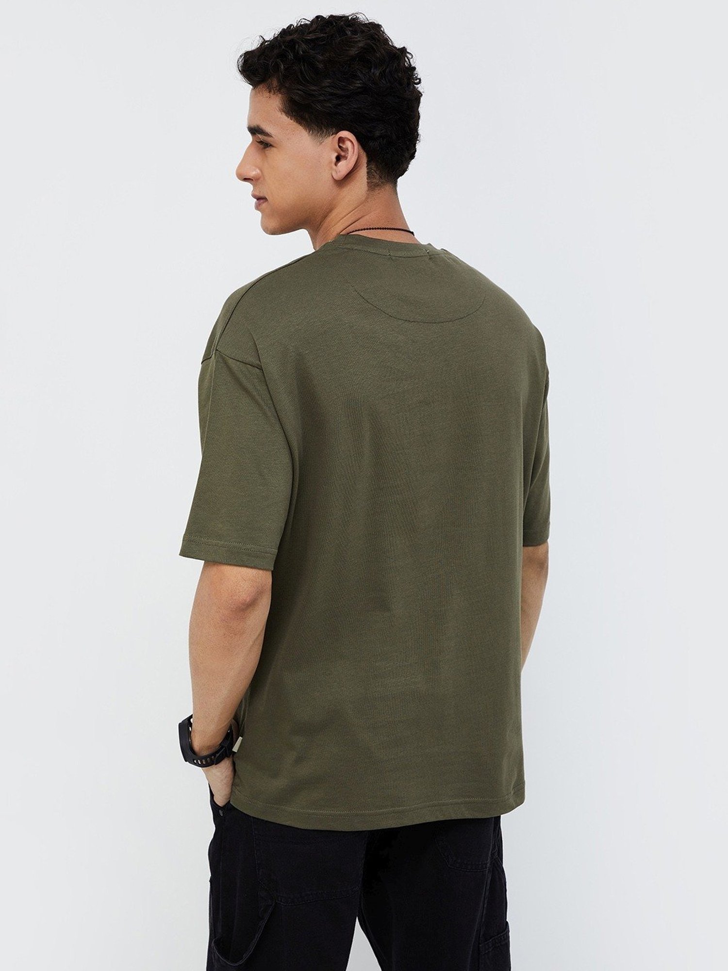 Forca Olive Cotton Regular Fit T-Shirt