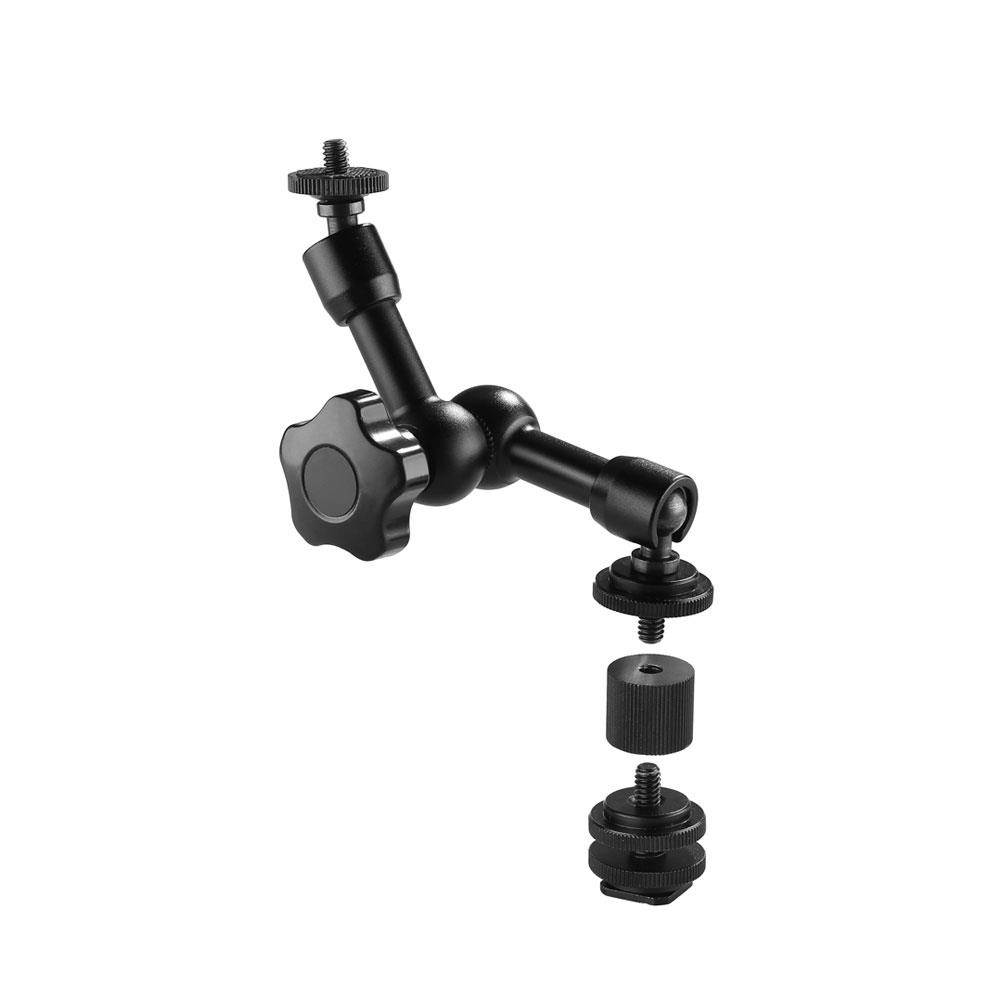 Eyoyo Magic Arm, Articulating Magic Friction Arm Adjustable w/Hot Shoe Mount 1/4" Tripod Screw for DSLR Camera/LCD Monitor/DV Monitor/LED Lights/Flash Light/Microphone/DJI Osmo