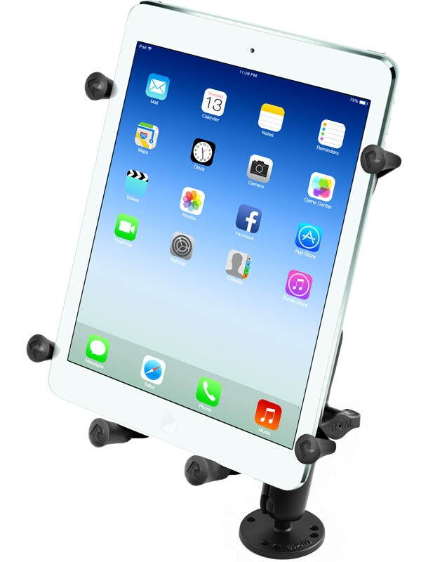 RAM X-Grip Flat Surface/Drill Down Mount for iPad Pro, Other Large Tablets