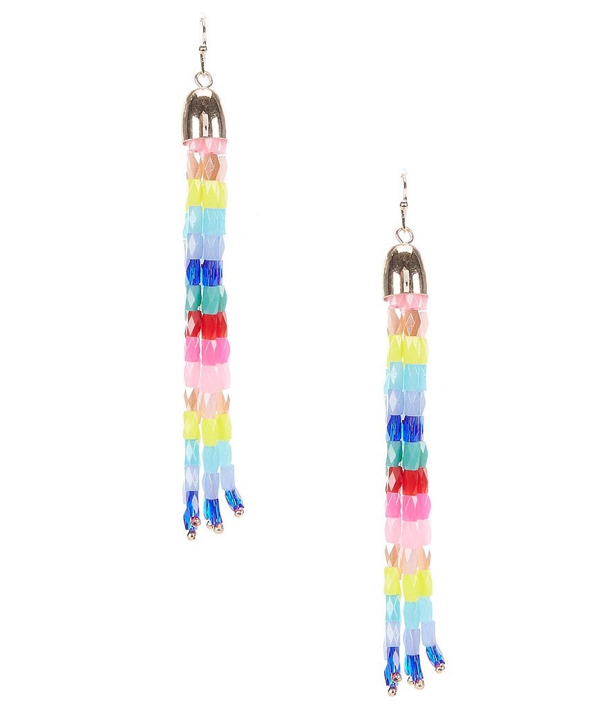 Anna & Ava Beaded Tassel Earrings