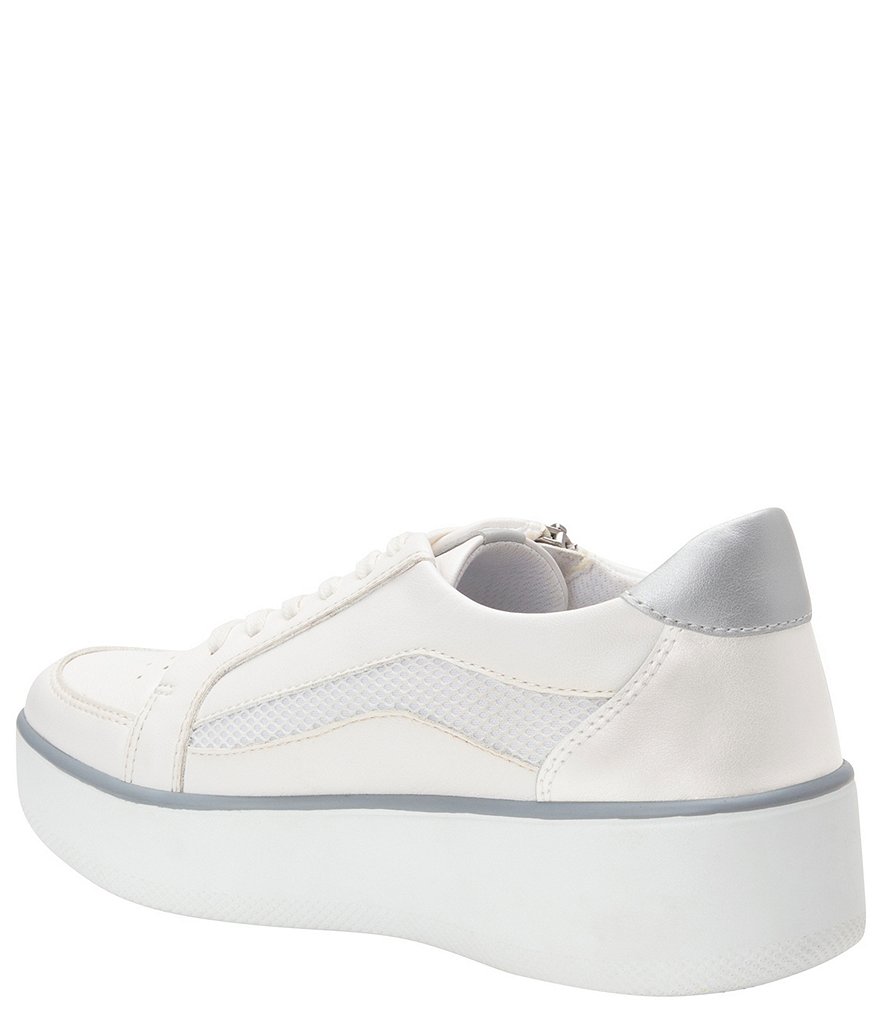 Kendall + Kylie Women's Anthracite Leopard EZORA 2.0 Low Top Lace Up Multi Sneakers